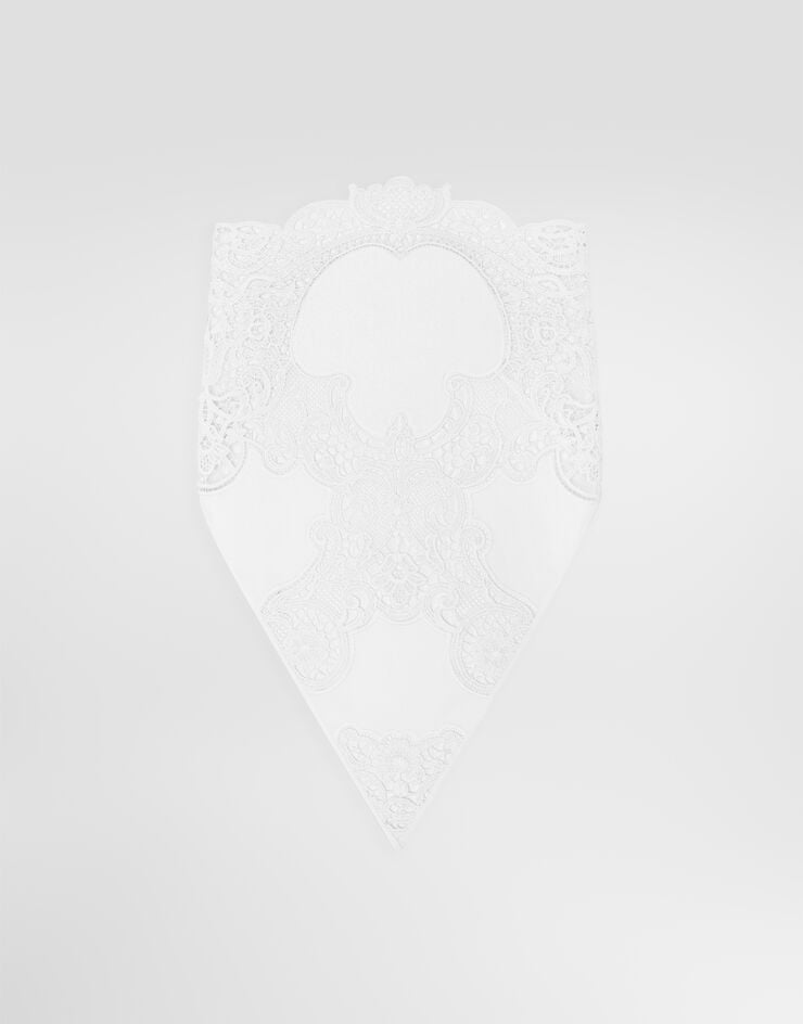 Dolce & Gabbana Cotton veil with cut-out detailing White FS311AFG5BJ