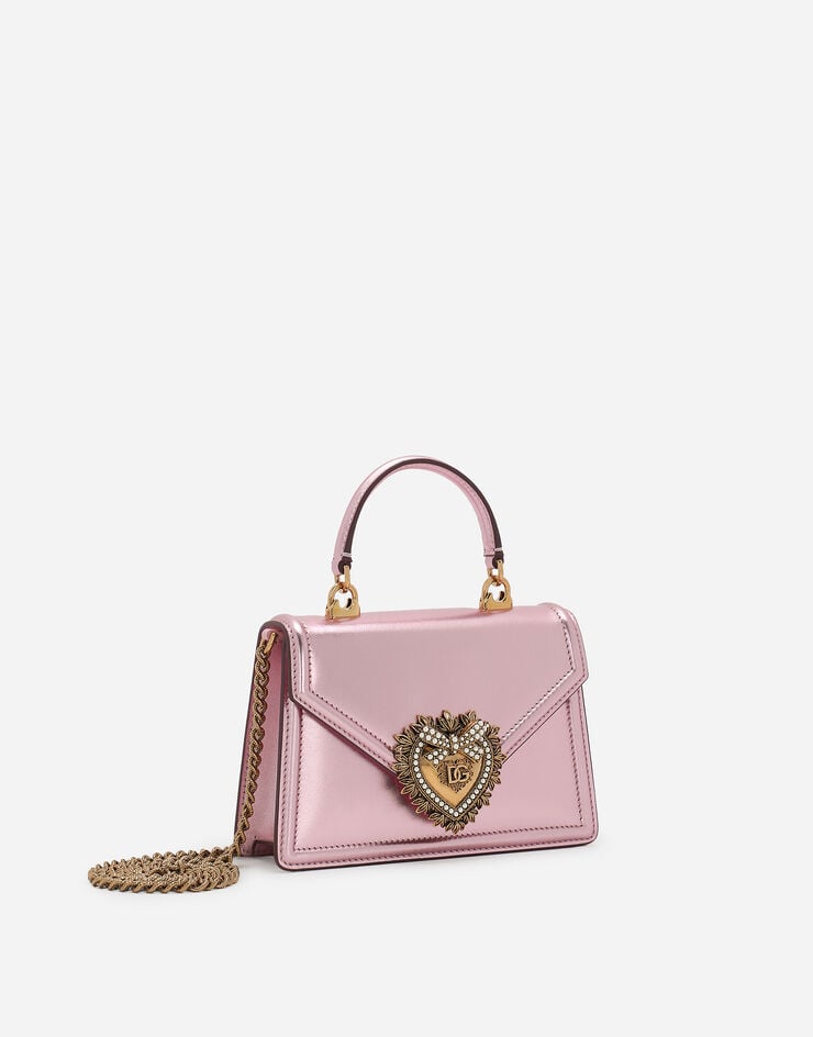 Dolce & Gabbana トップハンドルバッグ ディヴォーション スモール ピンク BB6711A1016