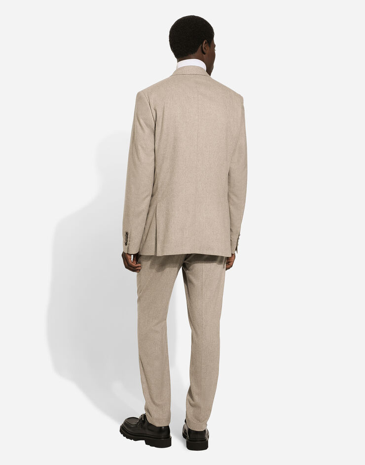 Dolce & Gabbana Cashmere pants with stretch waistband Beige GW13ETGH453