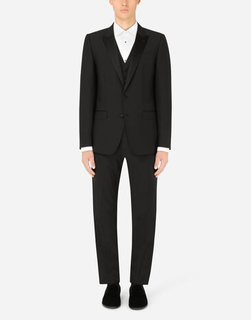 Dolce & Gabbana 3-piece wool suit Black GK2WMTFU2OX