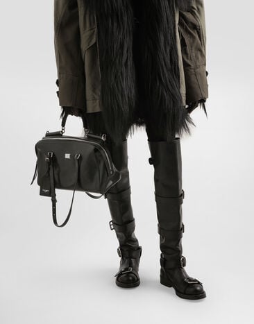 Dolce & Gabbana Medium Vittoria calfskin bag Black BB7844AW118