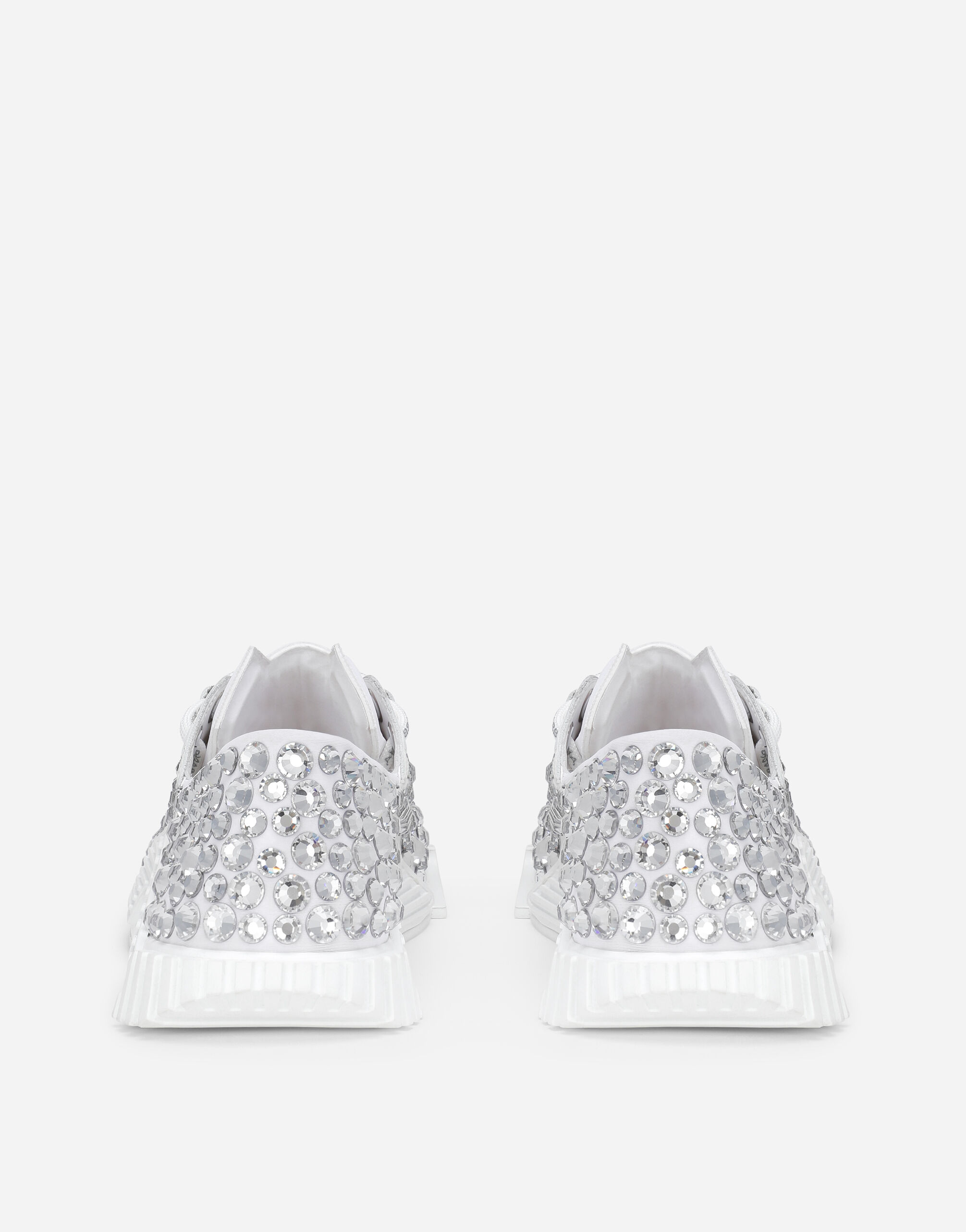 Mixed material NS1 sneakers in White for Women Dolce Gabbana US