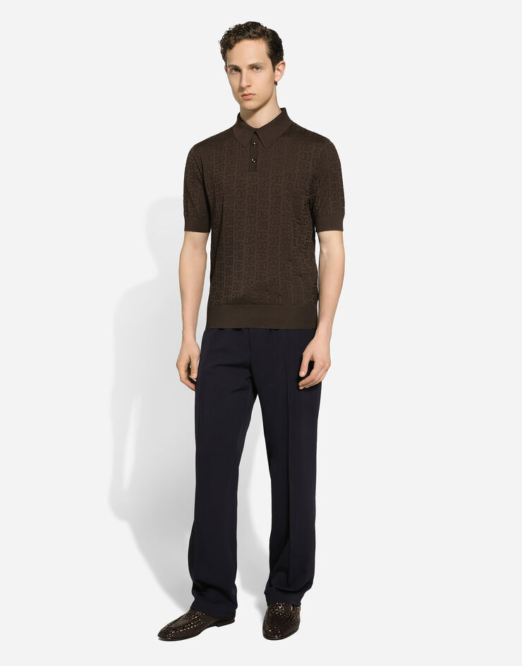 Dolce & Gabbana Jogginghose aus Twill Blau GP03ATFUBBQ