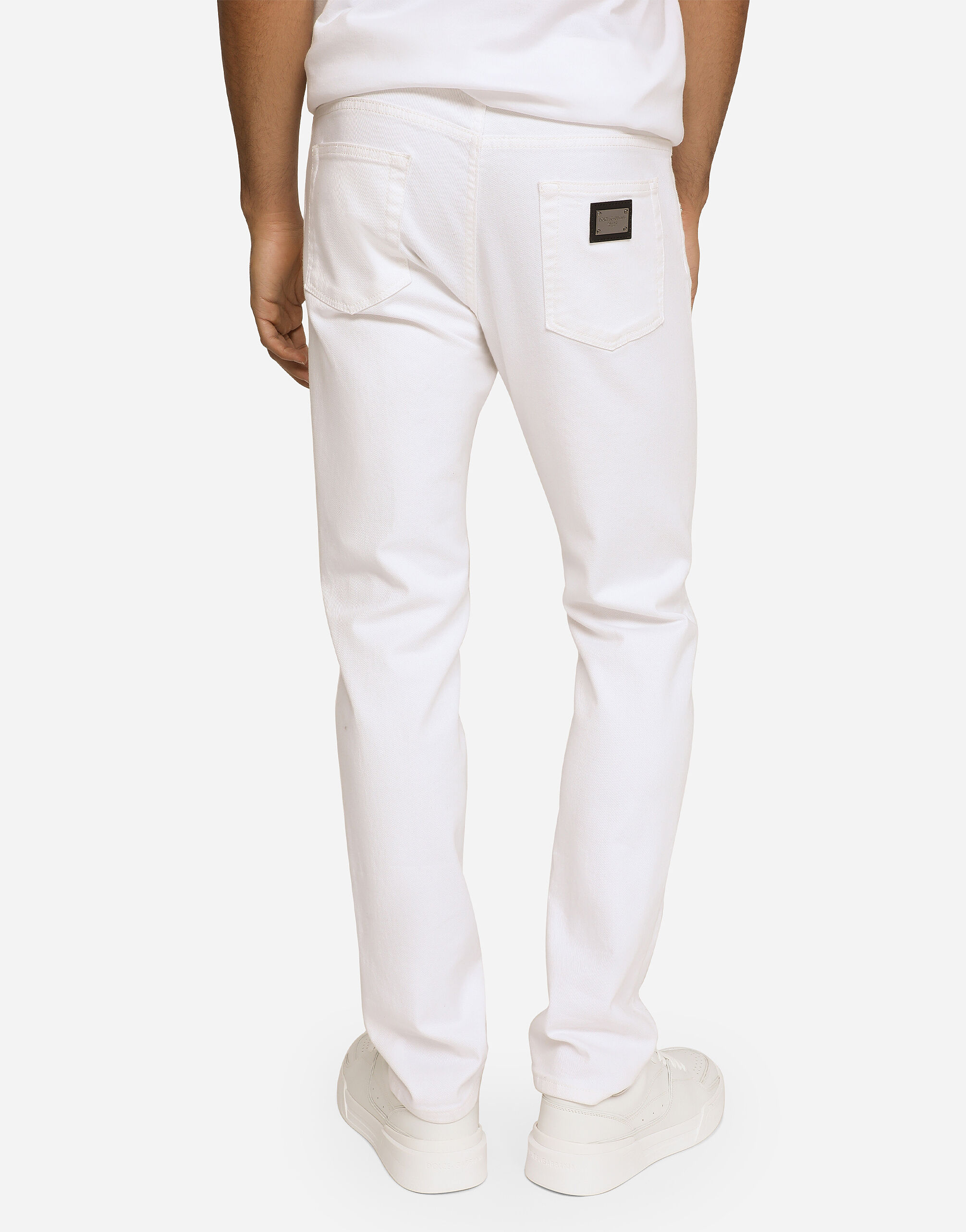 Dolce & Gabbana ホワイトスリムフィットパンツ