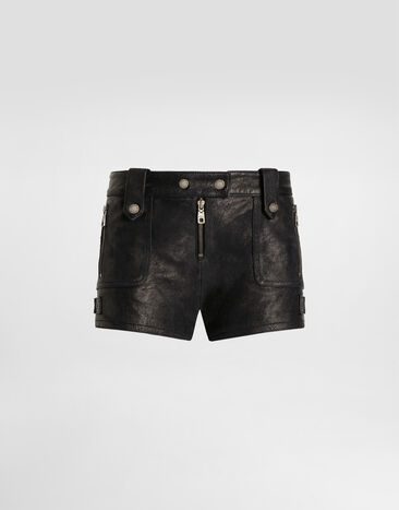 Dolce & Gabbana Vintage leather shorts Black FTDE4LGDDEH