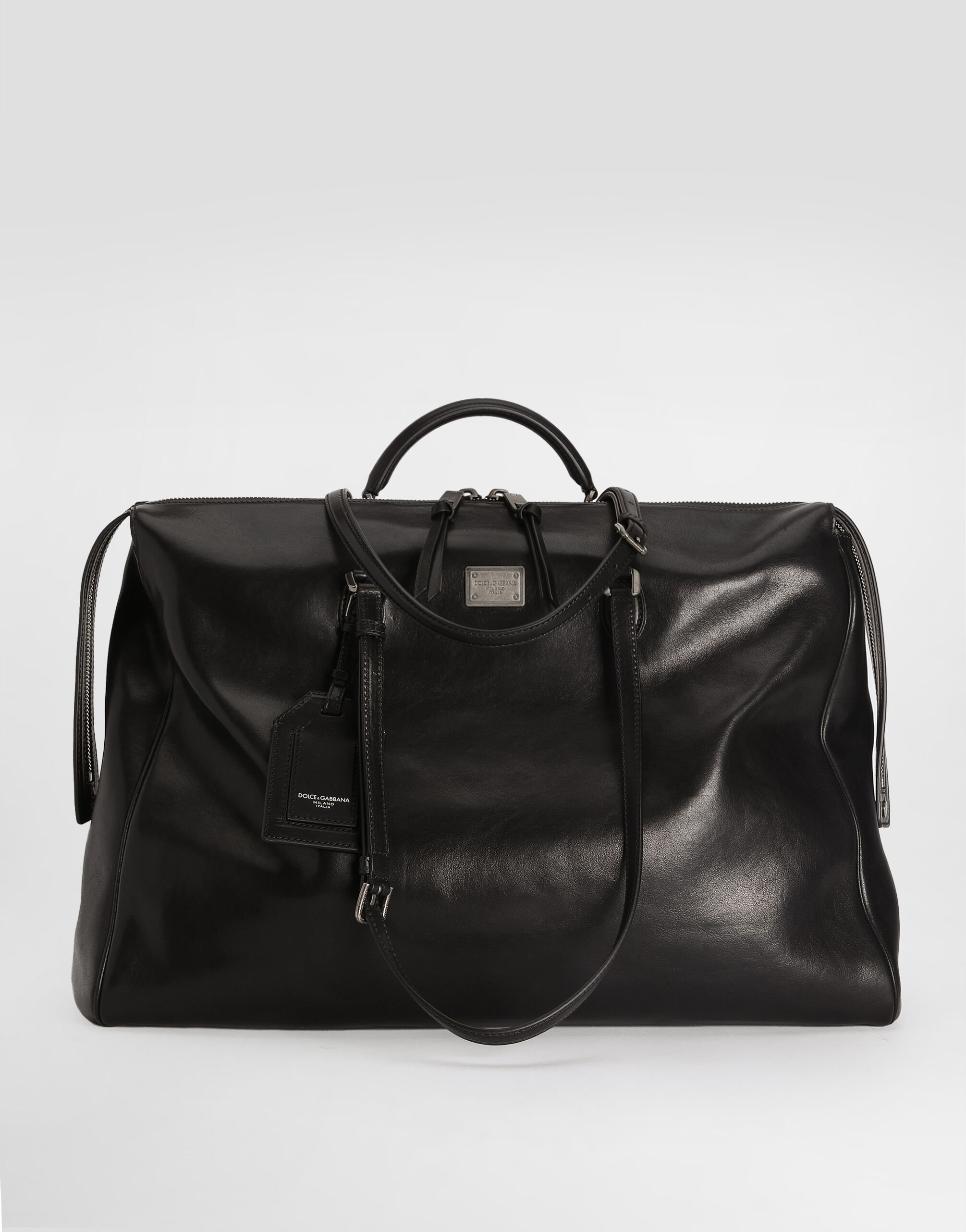 Calfskin Vittoria bag in Black for Men | Dolce&Gabbana®