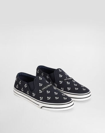 Dolce & Gabbana Sneaker dg sailing aus drill mit stickerei Blue CS2428A0705