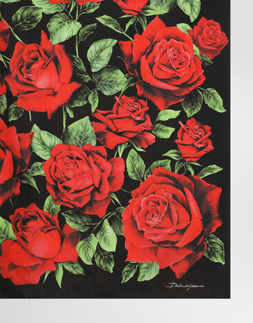 Dolce & Gabbana 70x70 rose-print silk twill scarf Dolce & Gabbana 70x70 rose-print silk twill scarf Multicolor FN092RGDDW2