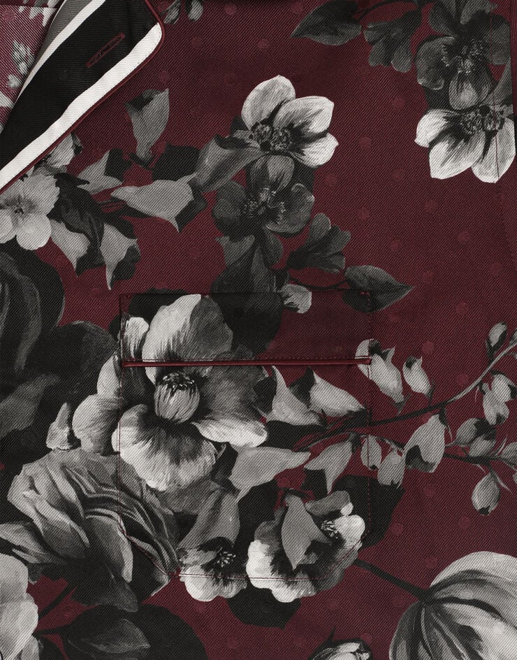Dolce & Gabbana Peony ramage-print hawaii twill shirt Multicolor G5KS3THI10N