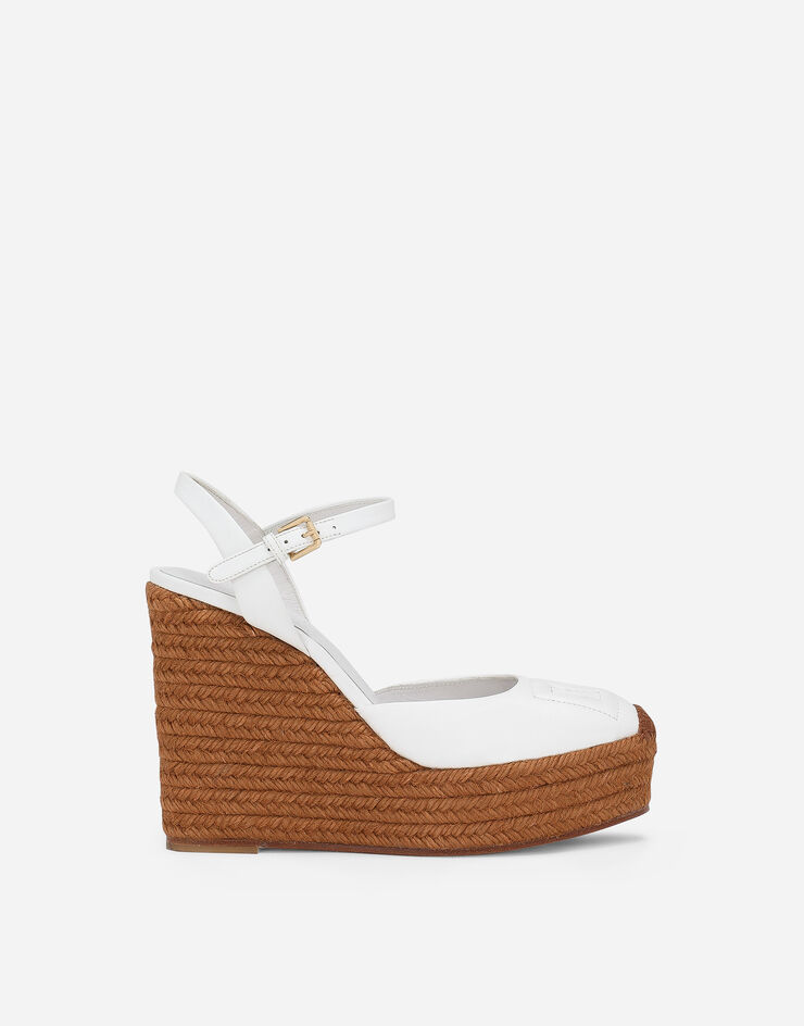 Dolce & Gabbana Calfskin wedge Bianco CZ0304AW576