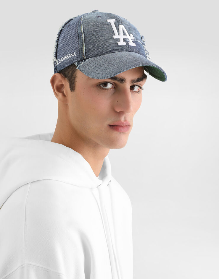 Dolce & Gabbana Dolce&Gabbana X ’47 Los Angeles Dodgers Denim Patchwork Baseball Cap Multicolor IH152MGI213