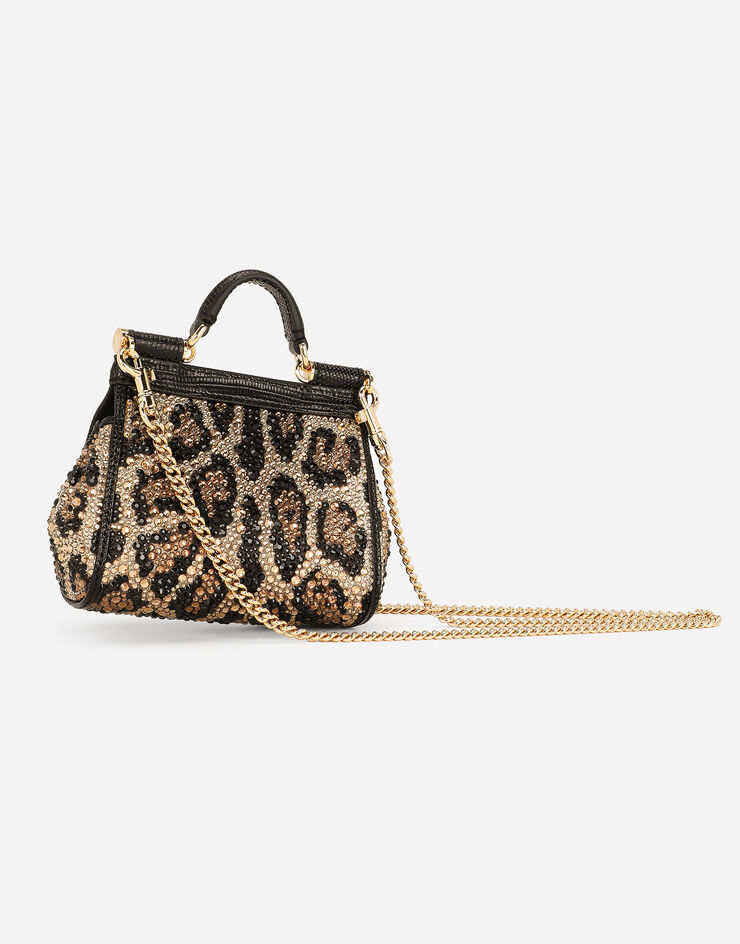 Dolce&Gabbana Henkeltasche Sicily mini Animal-Print BB7504AO043