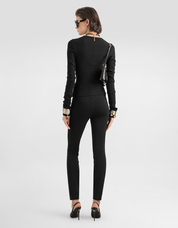 Dolce & Gabbana Milano stitch jersey leggings Dolce & Gabbana Milano stitch jersey leggings Black FTC75TFUGN7