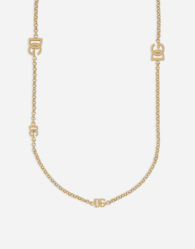 Dolce & Gabbana Fine chain necklace with DG logos Gold WNO8L1W1111