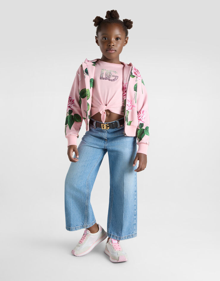 Dolce & Gabbana Sudadera con capucha y estampado de rosas Imprima L5JWBNHS7P0