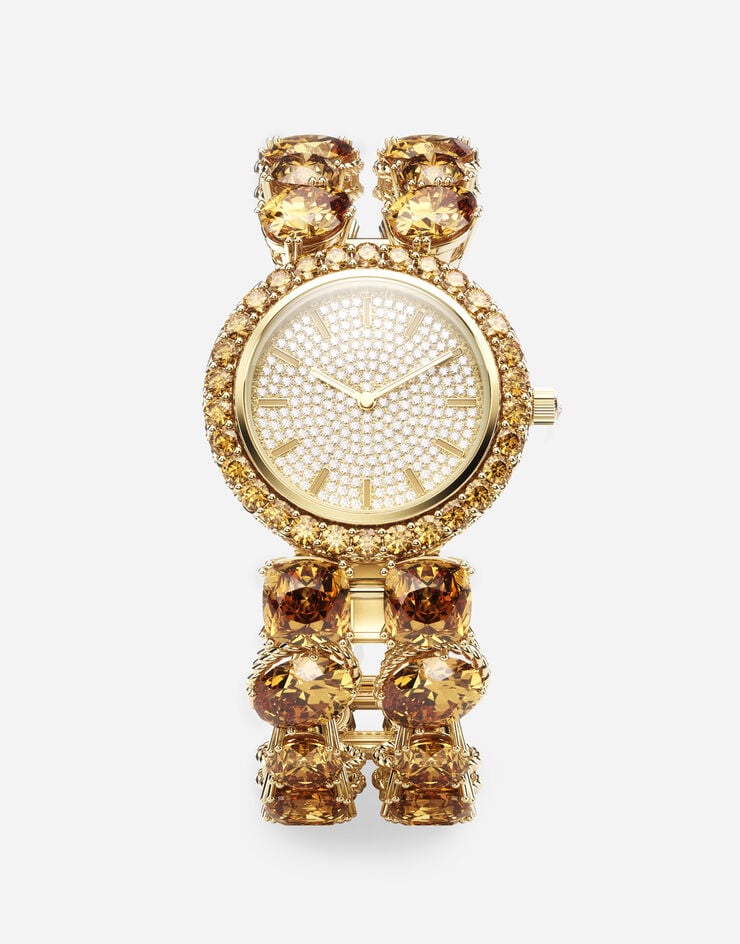 Dolce & Gabbana Uhr Rainbow Monochrom 18-karätiges Gelbgold und Zitrine Gold WWQA1GWQC01