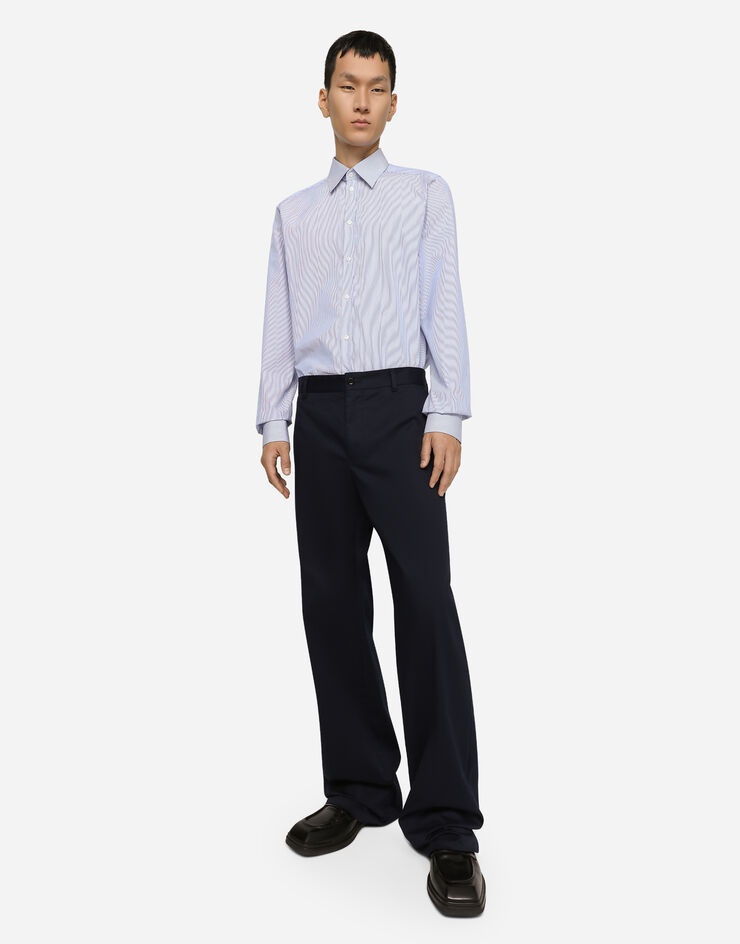 Dolce&Gabbana Striped cotton Martini-fit shirt Multicolor G5JE8TFR5WA