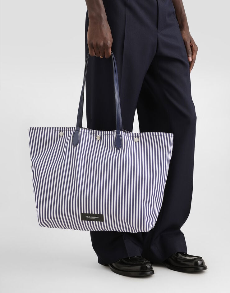 Dolce & Gabbana Essenza poplin shopping bag Multicolor BM2658A0759