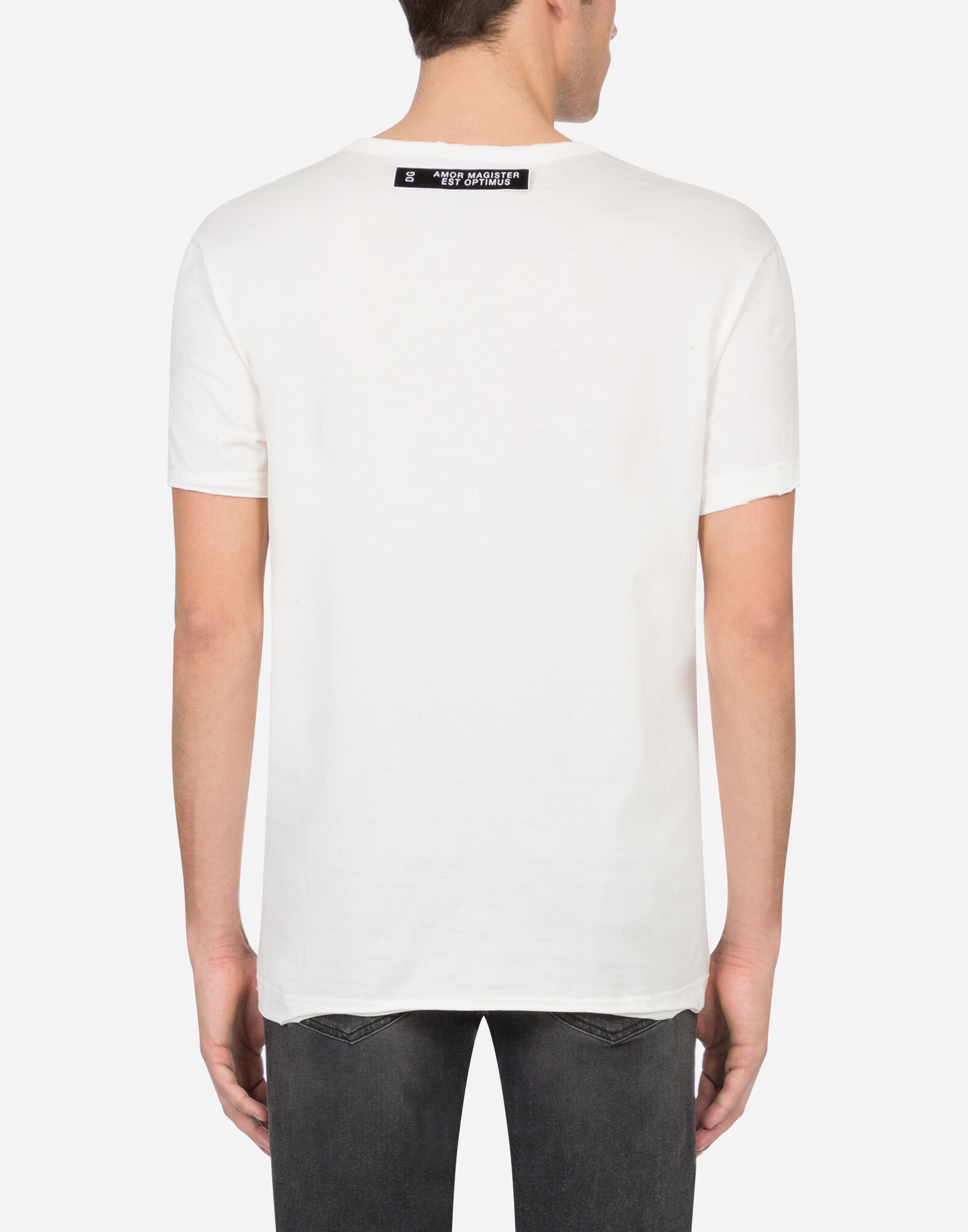 ●Dolce&Gabbana●プリント コットン Tシャツ Tシャツ プリントコットン