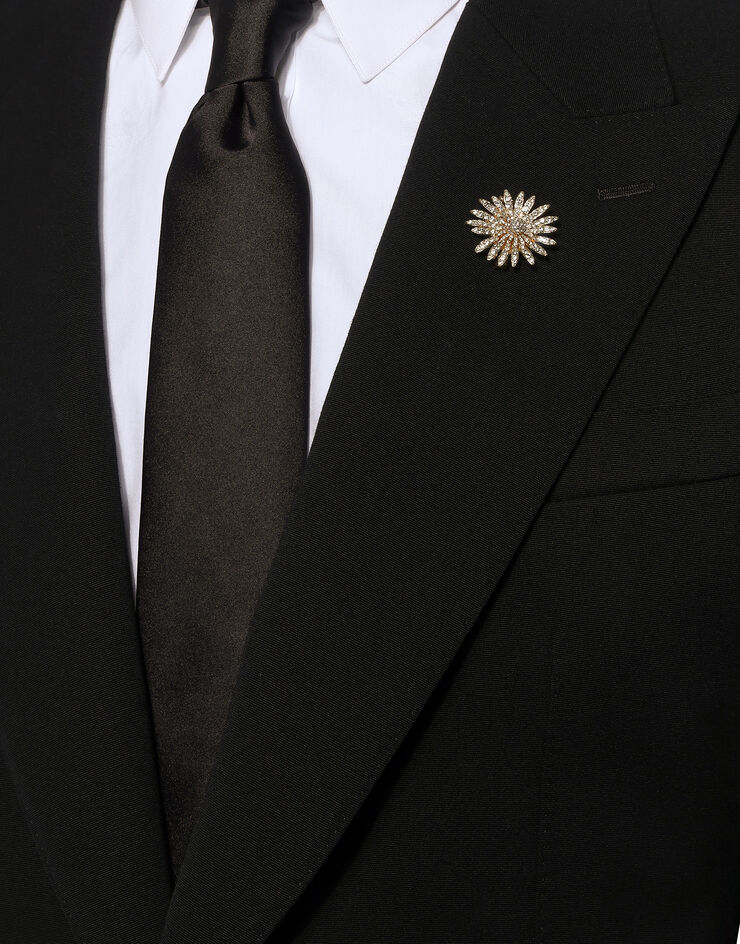 Dolce & Gabbana Брошь в форме маргаритки 30 мм золотой WPQ3S1W1111