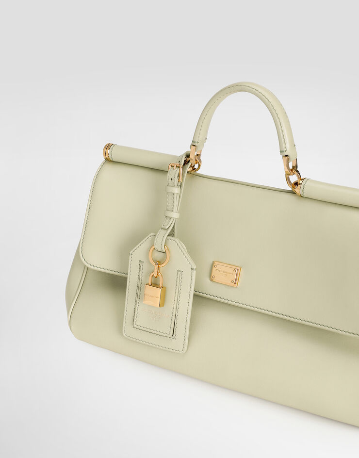 Dolce & Gabbana Medium My Sicily handbag in plongé calfskin Green BB7782B7321