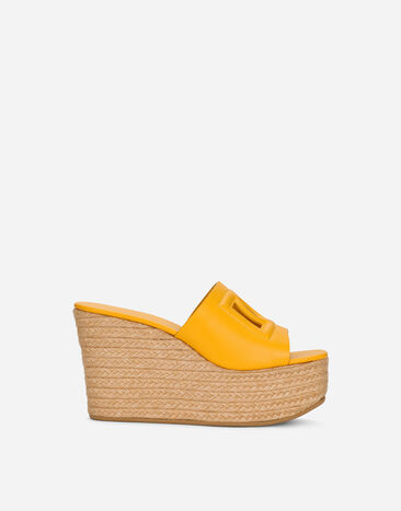 Dolce & Gabbana Calfskin wedge Yellow CR1741AQ240