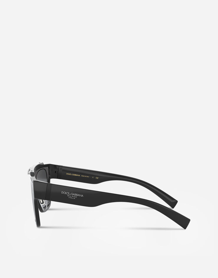 Dolce & Gabbana VIALE PIAVE 2.0 SUNGLASSES BLACK AND GUN METAL VG6125VN16G