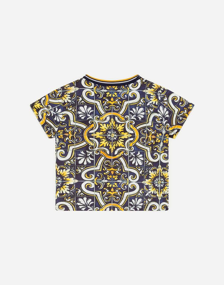 Dolce & Gabbana Jersey t-shirt with maiolica print STAMPA MAIOLICA L1JT7WHS7CV