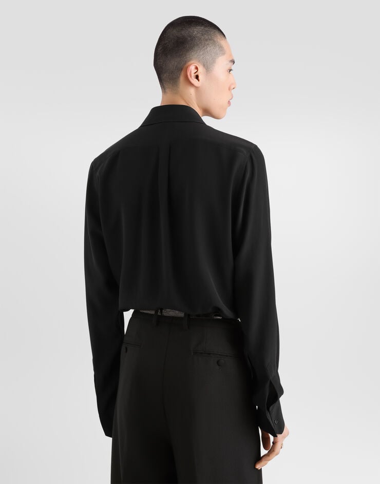 Dolce & Gabbana Gold crêpe de chine shirt Dolce & Gabbana Gold crêpe de chine shirt Black G5NP9TGK522