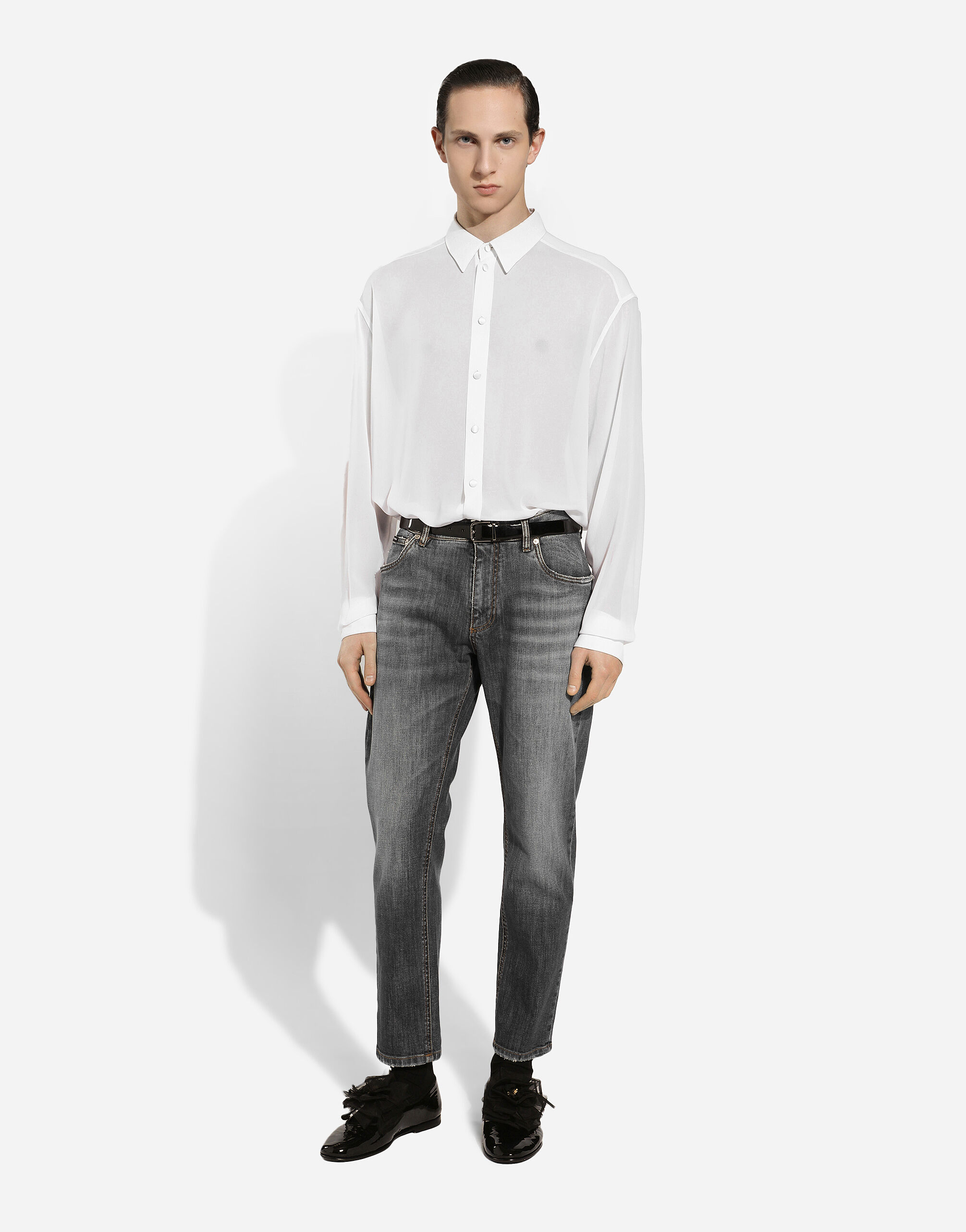 いラインアップ in shirt Silk White US Dolce&Gabbana® | Men for トップス