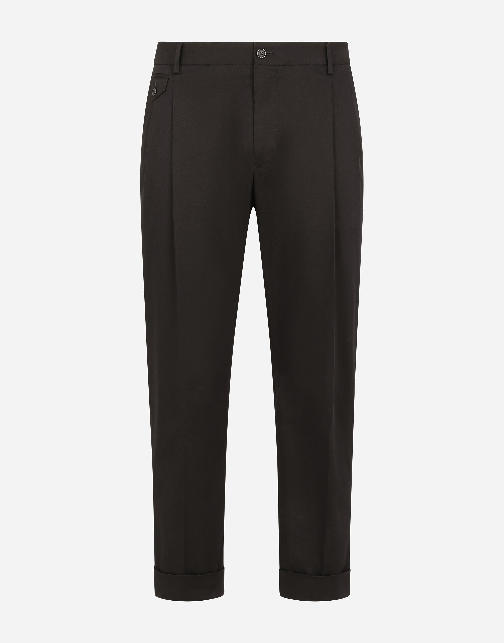 Dolce & Gabbana Stretch cotton pants Black GY6UETFUFJR