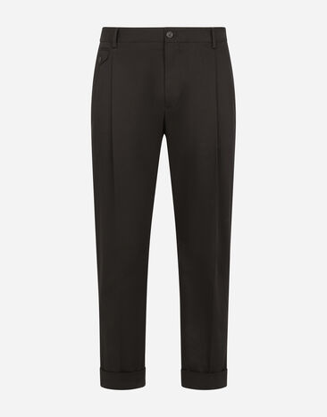 Dolce & Gabbana Stretch cotton pants Black GXC60TJAM8M