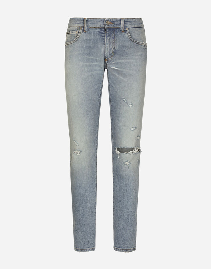 Dolce&Gabbana Jeans Skinny aus Stretchdenim gewaschen Mehrfarbig GY07LDG8JG7