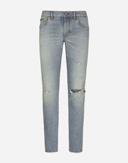 Dolce & Gabbana Skinny washed stretch denim jeans Multicolor G9NL5DG8GW9