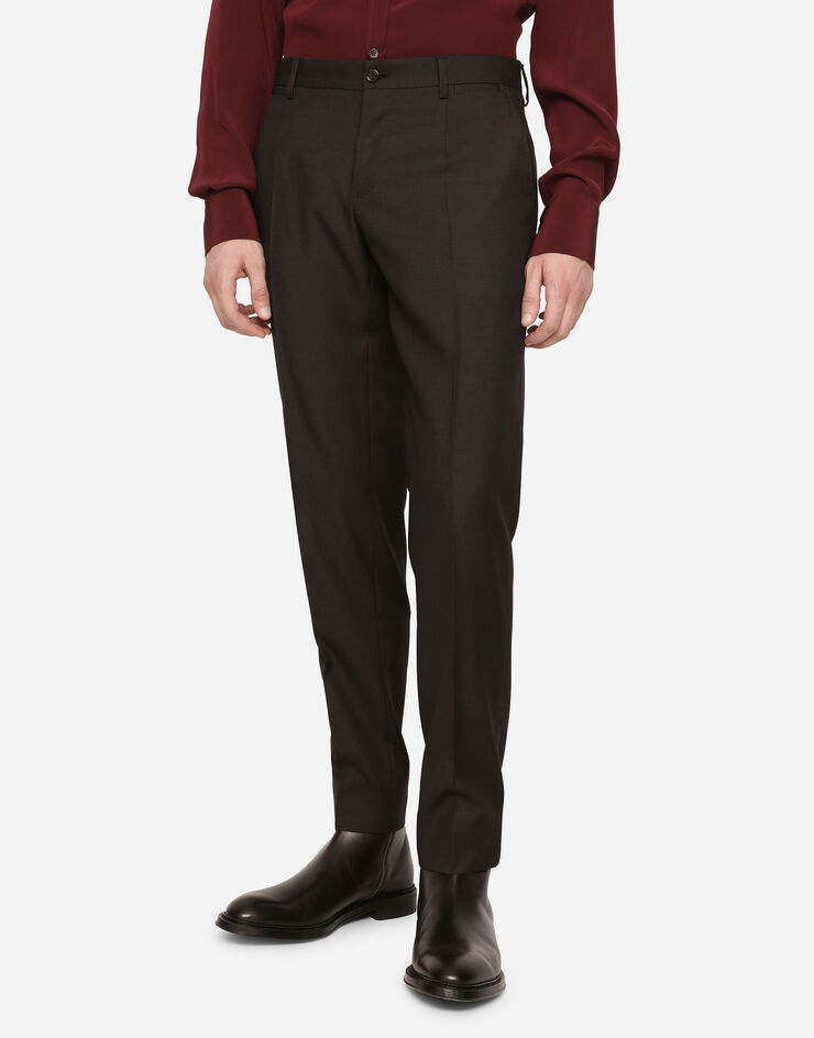 Dolce & Gabbana Double-breasted wool and silk Martini-fit suit Violet GK7SMTFU3Q7