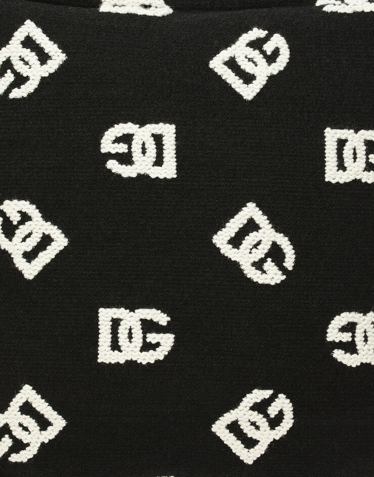 Dolce & Gabbana Jacquard-Kissen mit Bouclé-Details Mehrfarbig TCE001TCAIY