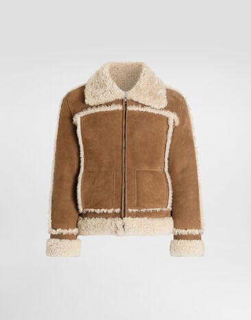 Dolce & Gabbana Sheepskin jacket Beige G9BQNLFUP91