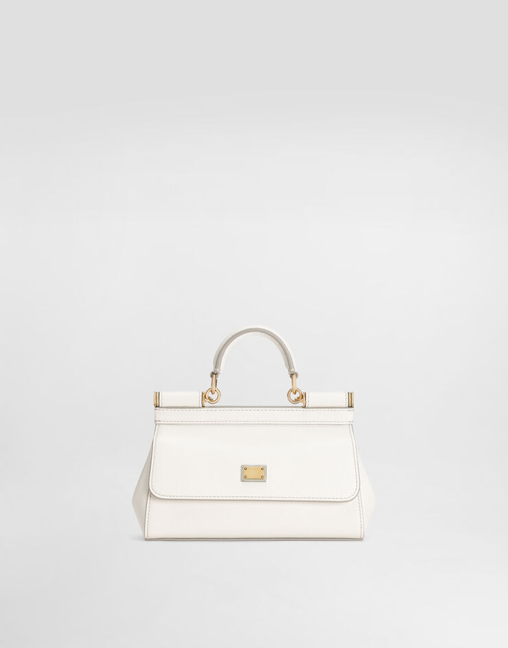 Dolce & Gabbana Henkeltasche Sicily klein Weiss BB7116A1001