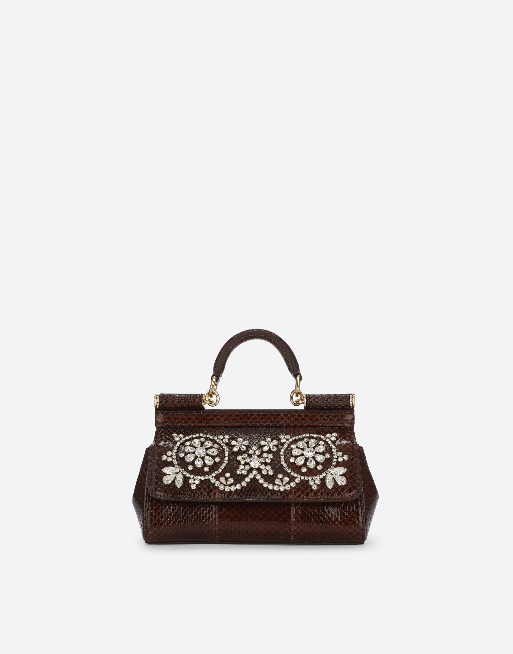 Small Sicily handbag in Brown for Women Dolce Gabbana US