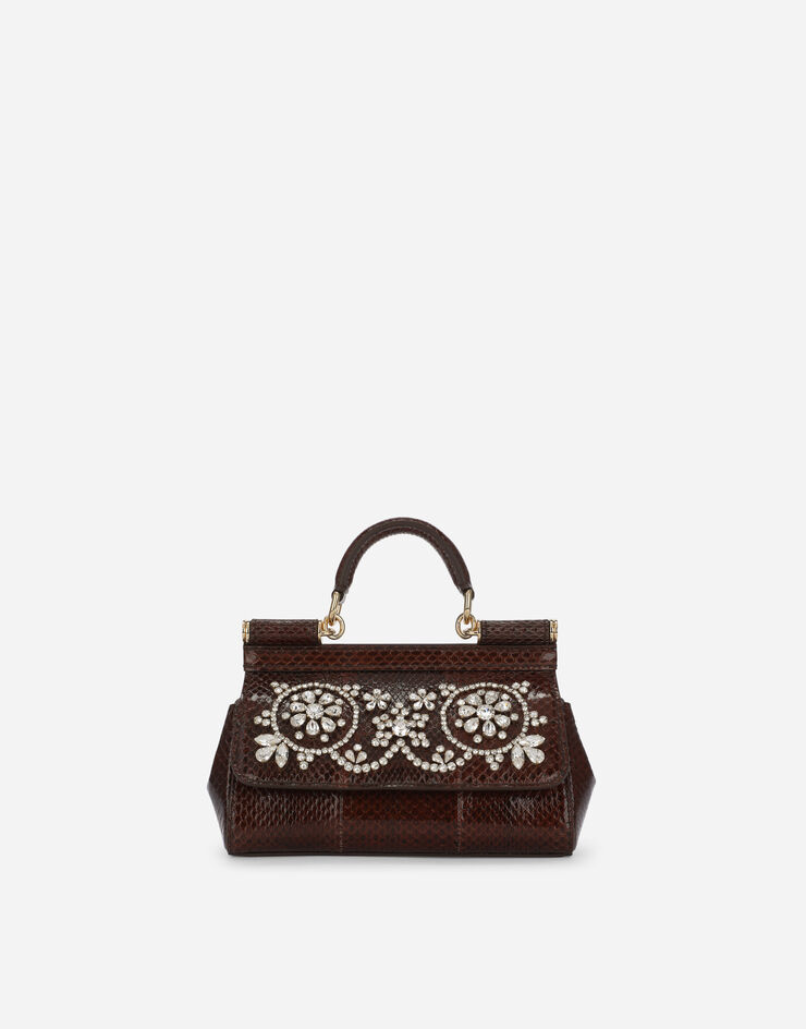 Dolce & Gabbana Small Sicily handbag Brown BB7116A8N23