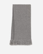 Dolce & Gabbana Stretch technical wool knit scarf Brown GXK64TJAWK0