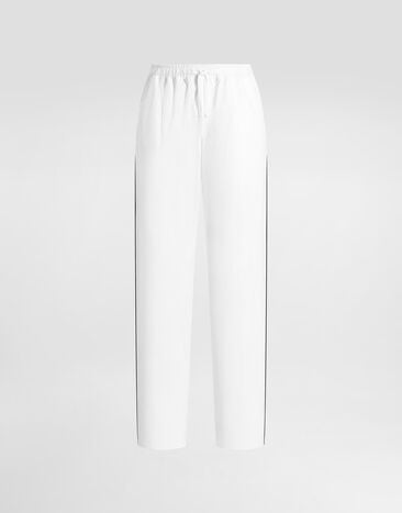 Dolce & Gabbana Structured fabric vanity trousers Dolce & Gabbana Structured fabric vanity trousers White GVRMATFU5YX