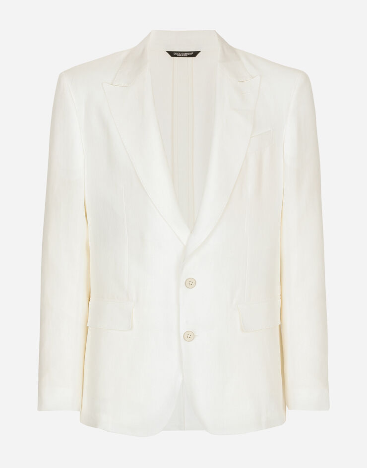 Dolce&Gabbana Linen Sicilia-fit jacket White G2QS6TGG862