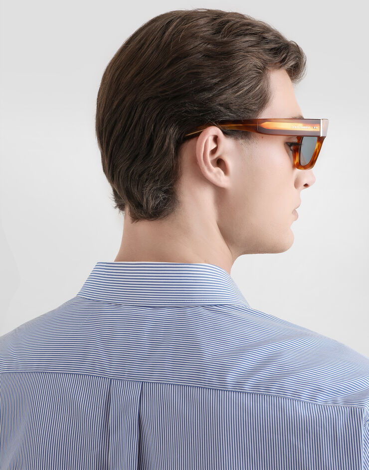 Dolce & Gabbana Striped martini shirt Multicolor G5ML1ZFR51L