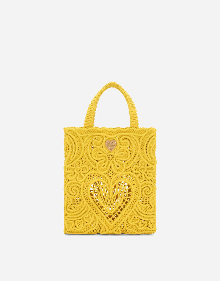 Dolce&Gabbana Bolso shopper Beatrice pequeño Jaune BB6926AW717