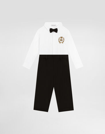 Dolce & Gabbana Poplin and jersey co-ord set Multicolor L11O93G7N6J