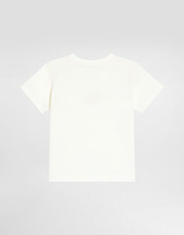 Dolce & Gabbana Jersey t-shirt with DG embroidery White L1JT7WG7PSW