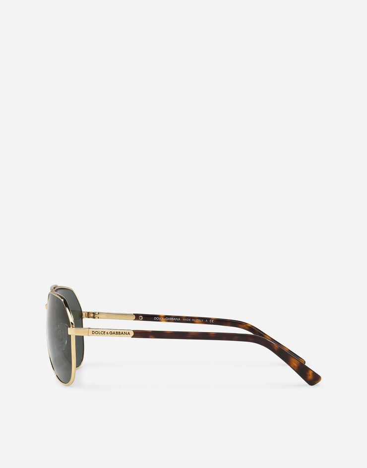 Dolce & Gabbana نظارة شمسية DNA فضي داكن VG2125VM871