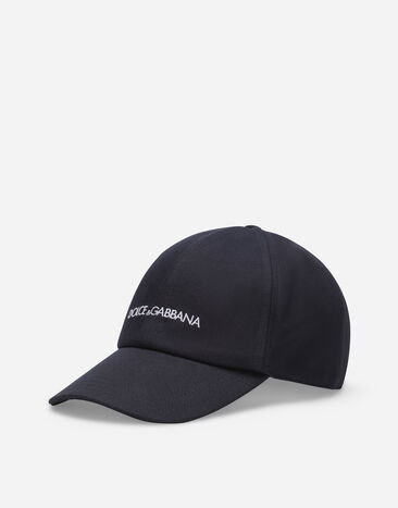 Dolce & Gabbana Cotton baseball cap with Dolce&Gabbana logo Black M8C19JONN96