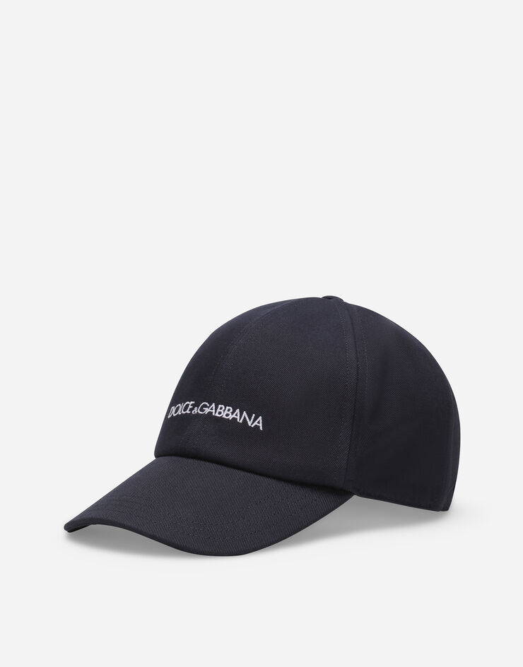 Dolce & Gabbana Gorra de béisbol de algodón con logotipo Dolce&Gabbana Azul GH886ZGH207